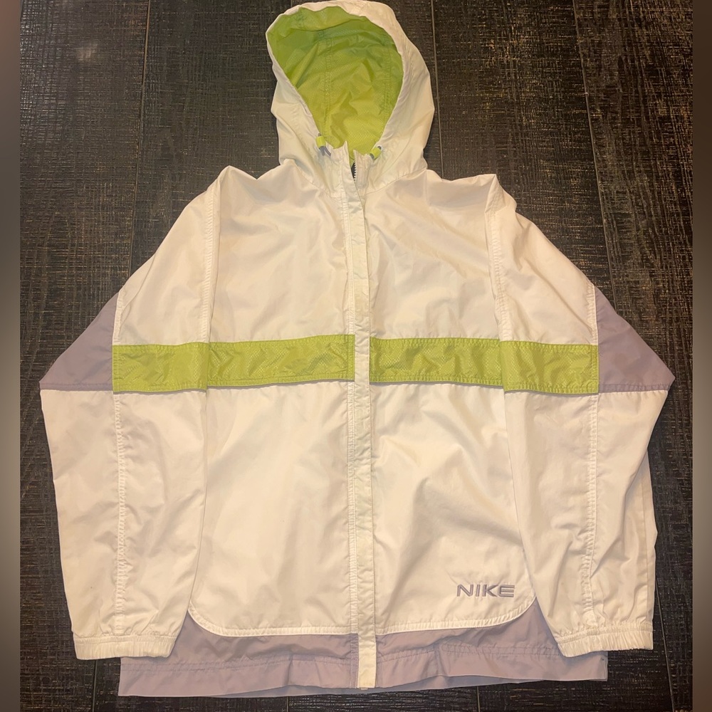Vintage Nike Zip-Up Windbreaker 90s Red Tag S